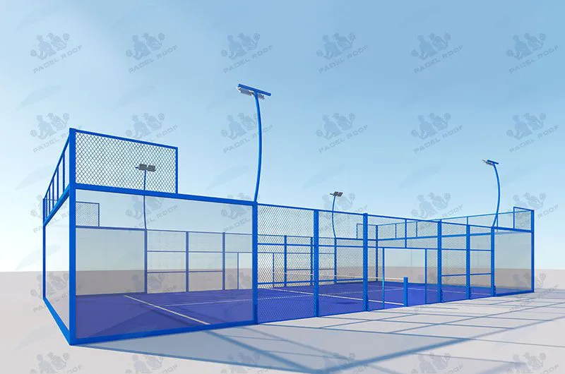 Высокое качество крытый панорамный Padel Court
