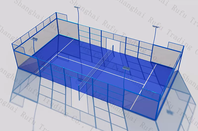 Высокое качество крытый панорамный Padel Court