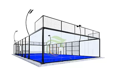 Высокое качество крытый панорамный Padel Court